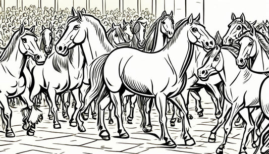 Many horses comic