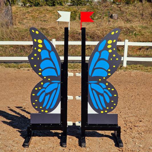 Butterfly Show Jump Stands (2) Aluminium Horse Jumps / Hindernisse