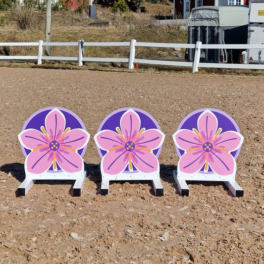 Pink Flowers Filler Aluminium Horse Jumps / Hindernisse