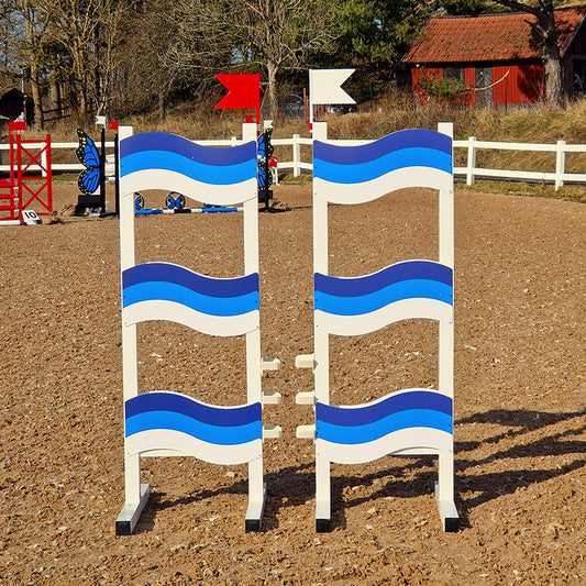 Wave Show Jump Stands (2) Aluminium Horse Jumps / Hindernisse