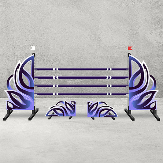 Violet Spikes Show Jump Set