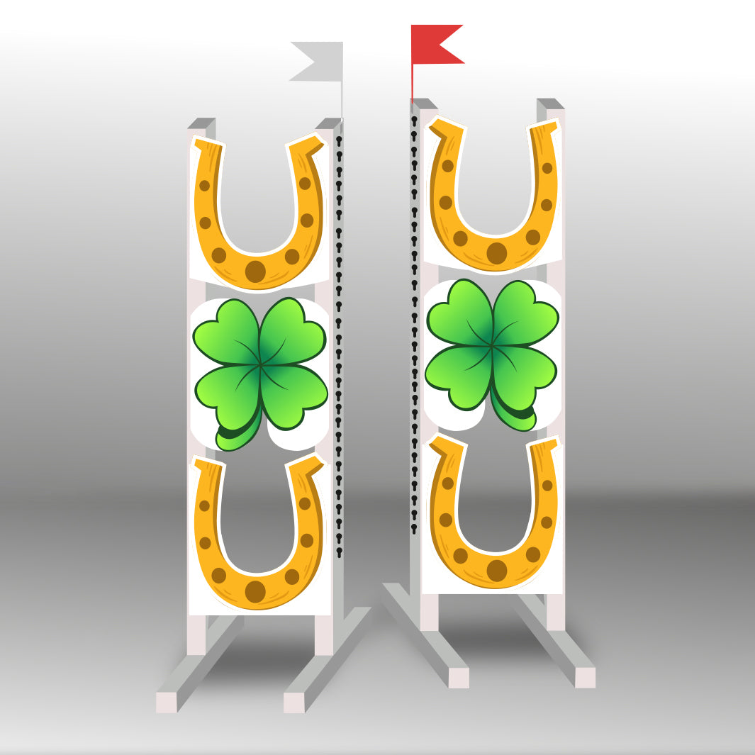 Horseshoes Show Jump Stands (2) Aluminium Horse Jumps / Hindernisse