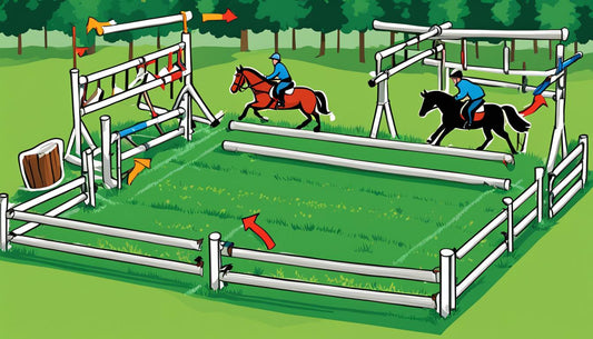 What are horse jumps made of?