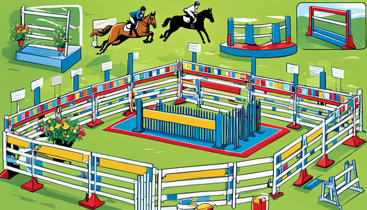 show jumping arena comic