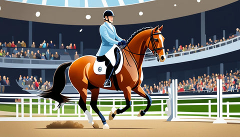 rider on horse in arena