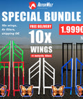 10x Alu-Wings + 4x Fillers Package - FREE DELIVERY Bundle Aluminium Horse Jumps / Hindernisse