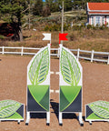 Leaf Show Jump Stands (2) Aluminium Horse Jumps / Hindernisse
