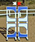 Classic 1 Show Jump Stands (2) Blue Aluminium Horse Jumps / Hindernisse