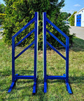 Alu Training Wings "Type A" (2) Blue Aluminium Horse Jumps / Hindernisse