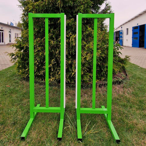 green alu training wings on grass background