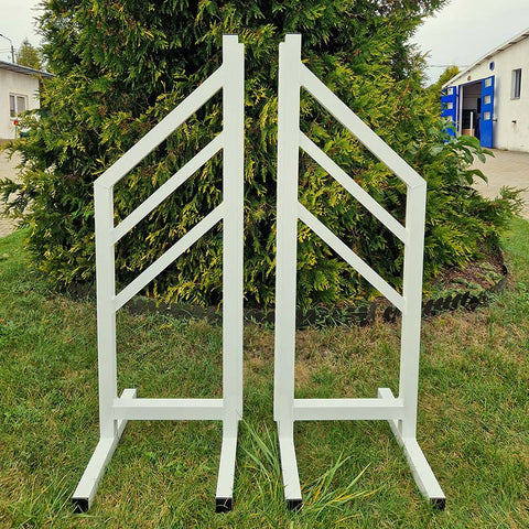 white alu training wings on grass background