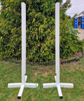 Aluminium Single Standards (2) White Aluminium Horse Jumps / Hindernisse