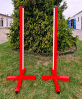Aluminium Single Standards (2) Red Aluminium Horse Jumps / Hindernisse
