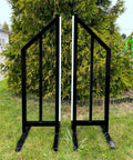 Alu Training Wings "Type C" (2) Black Aluminium Horse Jumps / Hindernisse