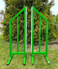Alu Training Wings "Type C" (2) Green Aluminium Horse Jumps / Hindernisse