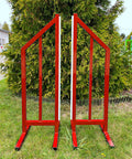 Alu Training Wings "Type C" (2) Red Aluminium Horse Jumps / Hindernisse