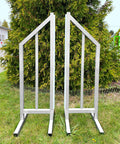 Alu Training Wings "Type C" (2) White Aluminium Horse Jumps / Hindernisse
