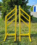 Alu Training Wings "Type A" (2) Yellow Aluminium Horse Jumps / Hindernisse