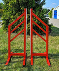 Alu Training Wings "Type A" (2) Red Aluminium Horse Jumps / Hindernisse