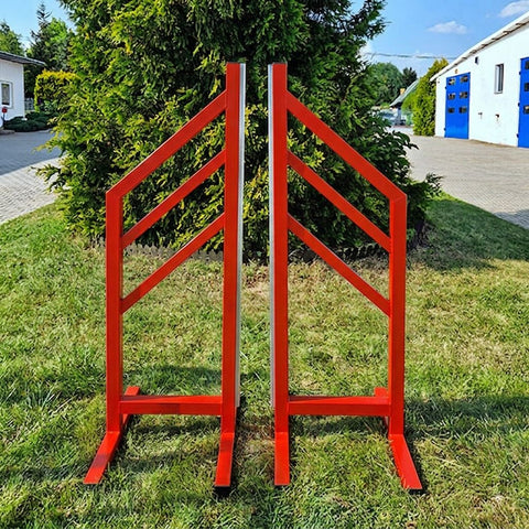 Alu Training Wings "Type A" (2) Red Aluminium Horse Jumps / Hindernisse