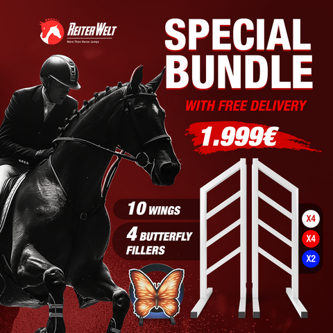 10x Alu-Wings + 4x Fillers Package - FREE DELIVERY Aluminium Horse Jumps / Hindernisse