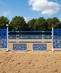 Leaf Rays Show Jump Set Blue Aluminium Horse Jumps / Hindernisse