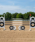 Hexagons Show Jump Set Black Aluminium Horse Jumps / Hindernisse