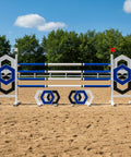 Hexagons Show Jump Set Blue Aluminium Horse Jumps / Hindernisse