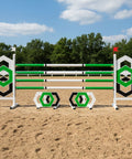 Hexagons Show Jump Set Green Aluminium Horse Jumps / Hindernisse