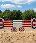 Hexagons Show Jump Set Red Aluminium Horse Jumps / Hindernisse