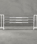 Light Training Set 2 White Aluminium Horse Jumps / Hindernisse