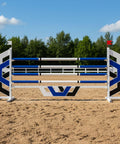 Light Hexagons Show Jump Set Blue Aluminium Horse Jumps / Hindernisse