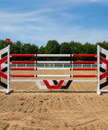 Light Hexagons Show Jump Set Red Aluminium Horse Jumps / Hindernisse