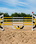 Light Hexagons Show Jump Set Yellow Aluminium Horse Jumps / Hindernisse