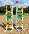 Lucky Charm Show Jump Stands (2) Aluminium Horse Jumps / Hindernisse