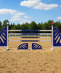 Modern Onyx Show Jump Set Blue Aluminium Horse Jumps / Hindernisse