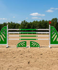 Modern Onyx Show Jump Set Green Aluminium Horse Jumps / Hindernisse