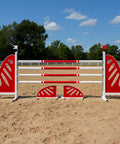 Modern Onyx Show Jump Set Red Aluminium Horse Jumps / Hindernisse