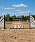 Modern Onyx Show Jump Set White Aluminium Horse Jumps / Hindernisse