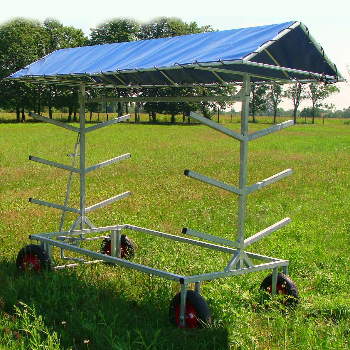 Pole Trailer With Roof Aluminium Horse Jumps / Hindernisse