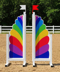 Rainbow Show Jump Stands (2) Aluminium Horse Jumps / Hindernisse