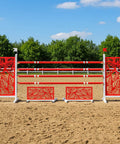 Leaf Rays Show Jump Set Red Aluminium Horse Jumps / Hindernisse