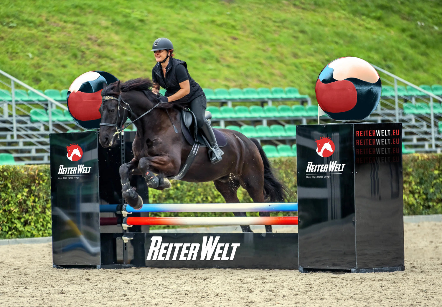 ReiterWelt Sponsor Jump with Horse and Rider
