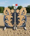 Royal Flowers Show Jump Stands (2) Aluminium Horse Jumps / Hindernisse