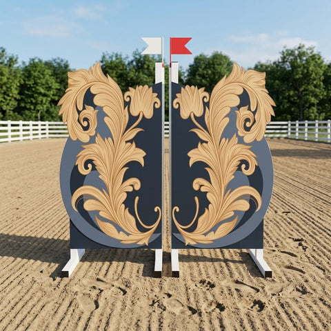 Royal Flowers Show Jump Stands (2)