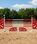Obsidian Flow Show Jump Set Red Aluminium Horse Jumps / Hindernisse