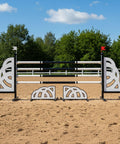 Obsidian Flow Show Jump Set White Aluminium Horse Jumps / Hindernisse