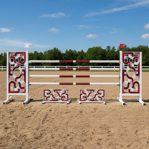 Red Labyrinth Show Jump Set