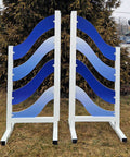Wave Show Jump Stands (2) Aluminium Horse Jumps / Hindernisse