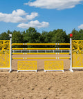 Leaf Rays Show Jump Set Yellow Aluminium Horse Jumps / Hindernisse